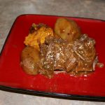 Roast Beef with Sweet Potatoes and Apples