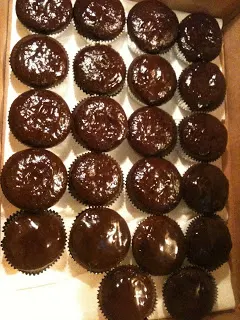 chocolate passion fruit cupcakes