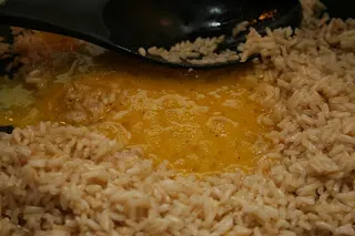 Eggs mixed with rice - Midweek Fried Rice