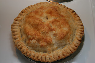 Finished apple pie