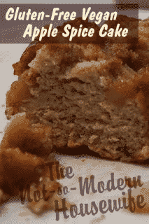 Gluten-Free Vegan Apple Spice Cake with Vanilla Glaze