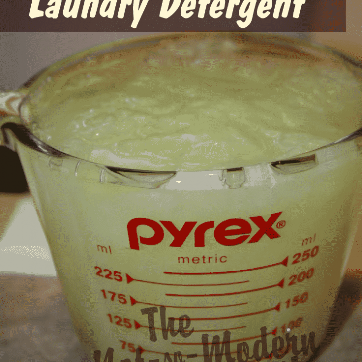 Homemade Liquid Laundry Detergent - The Not So Modern Housewife