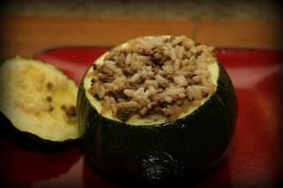 stuffed zucchini with rice