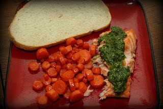 grilled pesto salmon