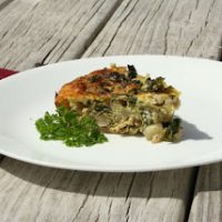 kale potato frittata