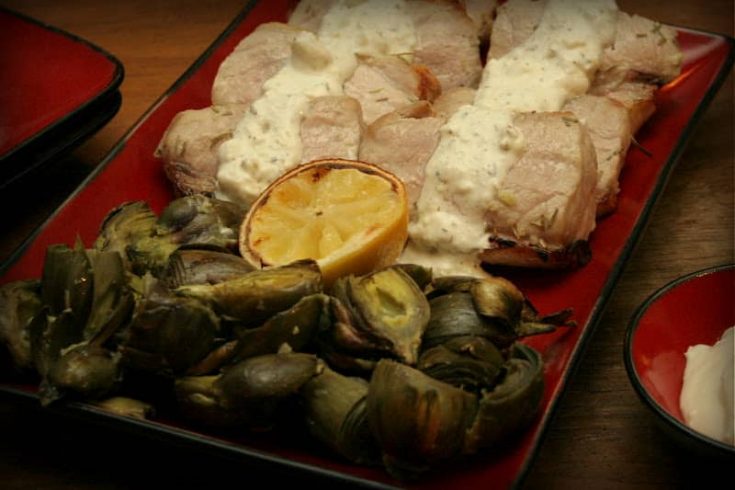 lemon rosemary pork chops | The Not So Modern Housewife