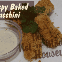 Crispy Baked Zucchini | The Not So Modern Housewife Crispy Baked Zucchini