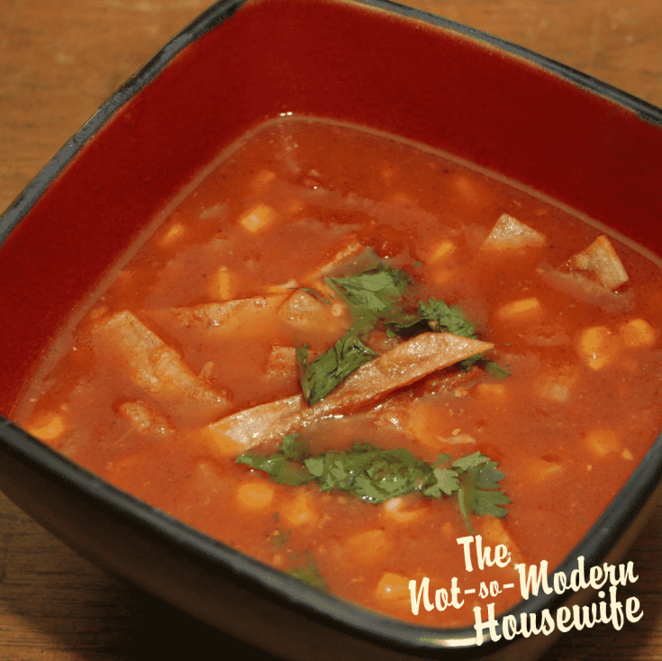 chicken tortilla soup | The Not so Modern Housewife