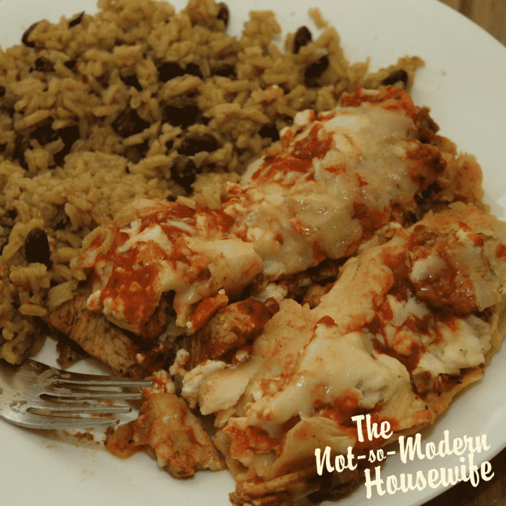 Turkey Enchiladas | The Not So Modern Housewife Turkey Enchiladas