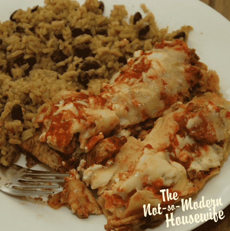 turkey enchiladas | The Not so Modern Housewife