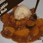 Peach Cobbler a la Mode