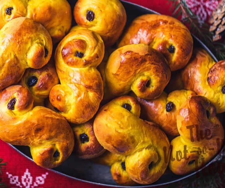 St. Lucia Buns - saffron infused holiday bread from Sweden