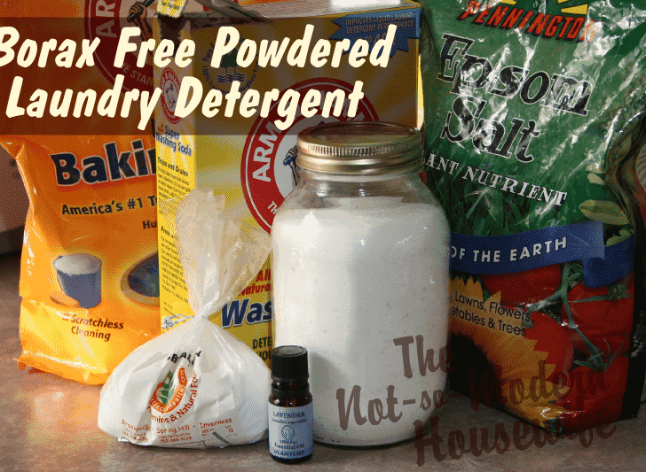 Borax Free Powdered Laundry Detergent - The Not So Modern Housewife
