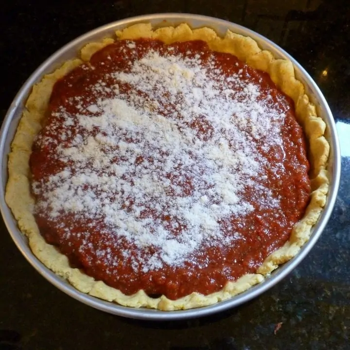 Gluten-Free Deep Dish Pizza | The Not So Modern Housewife Gluten Free Deep Dish Pizza