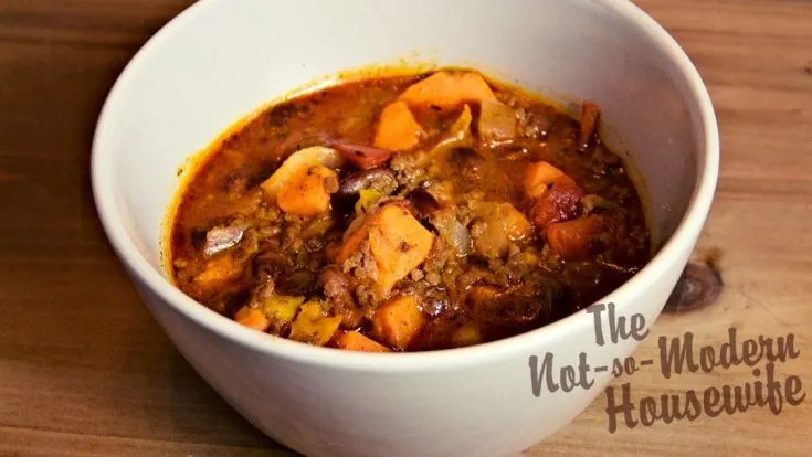 sweet potato chili | The Not so Modern Housewife