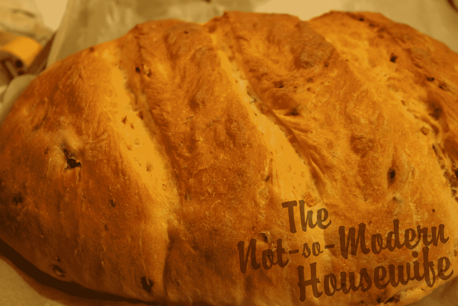Italian Sun-dried Tomato Ciabatta | The Not So Modern Housewife finished ciabatta bread