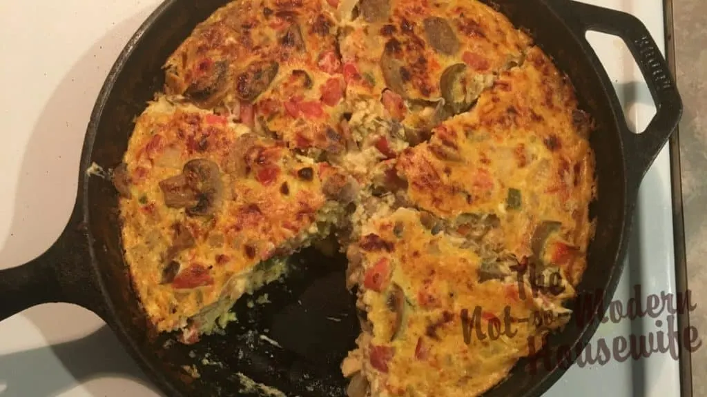 Cast Iron Vegetable Frittata | The Not So Modern Housewife Vegetable Frittata
