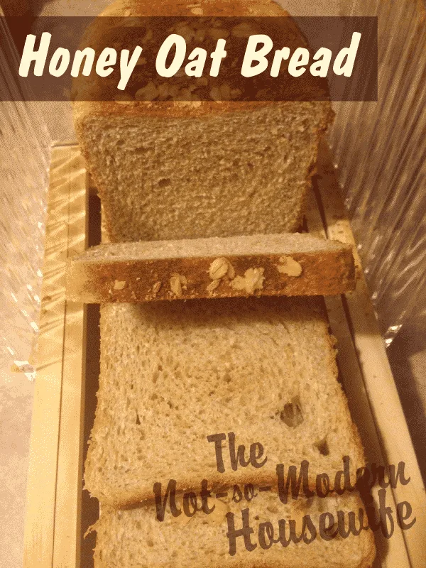 Honey Oat Bread | The Not So Modern Housewife Honey Oat Bread is a delicious and easy way to save money and make sandwich bread at home.