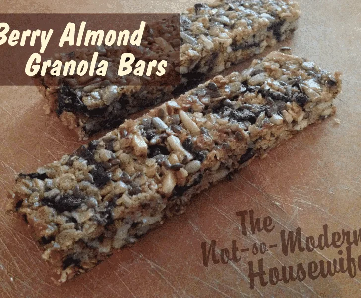 Berry Almond Granola Bars - The Not So Modern Housewife