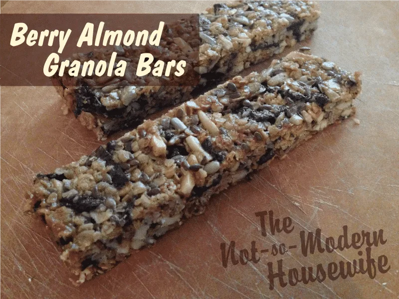 Berry Almond Granola Bars - The Not So Modern Housewife
