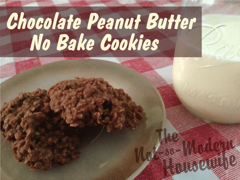Chocolate Peanut Butter No Bake Cookies