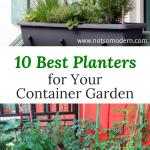 best planters for your container garden | The Not So Modern Housewife