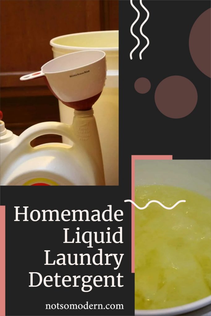 liquid laundry detergent | The Not so Modern Housewife