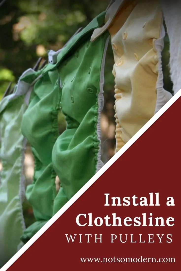 install a clothesline | The Not so Modern Housewife