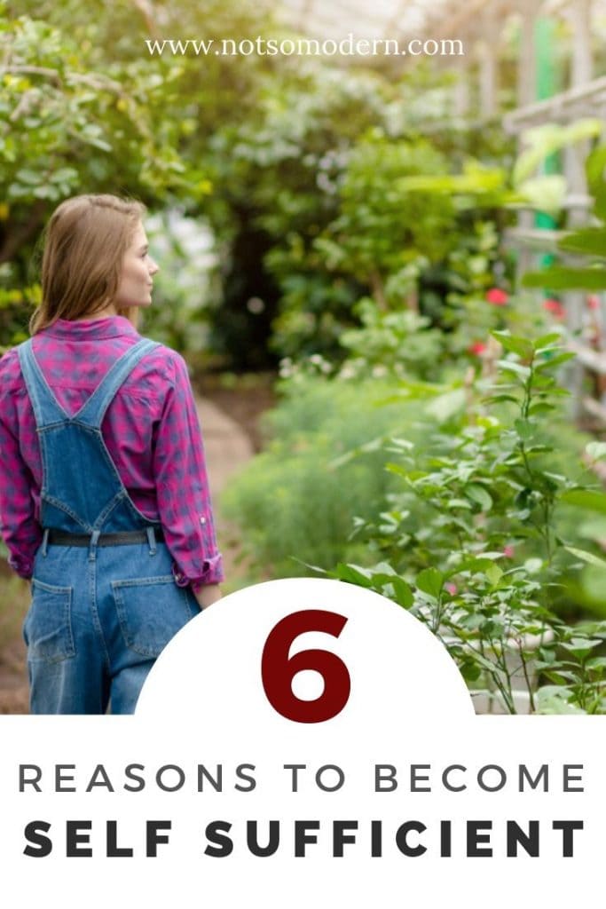 woman standing in greenhouse garden - 6 Reasons to Become Self-Sufficient