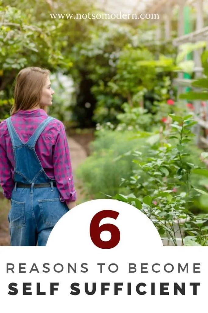 woman standing in greenhouse garden - 6 Reasons to Become Self-Sufficient