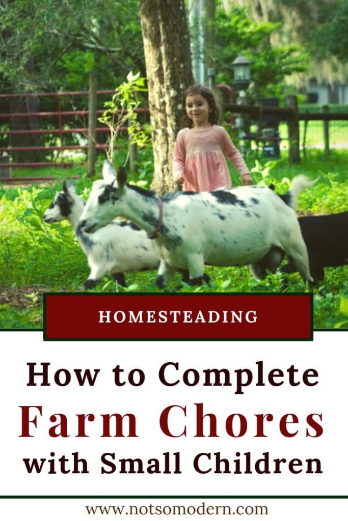 How to Complete Farm Chores with Small Children