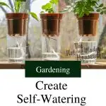 potted plants using wick watering - Gardening - Create Self-Watering Potted Plants