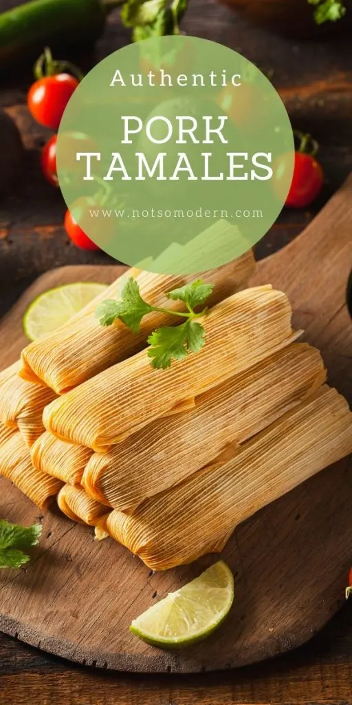 Mexican Pork Tamales Rojos Recipe | The Not So Modern Housewife Authentic Mexican pork tamales recipe