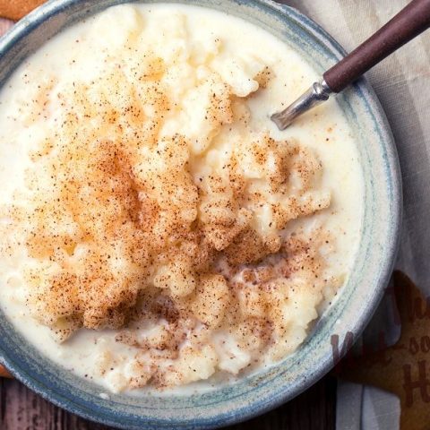 Risgrynsgrot rice porridge from Sweden - traditional winter breakfast or dessert