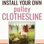 install your own pulley clothesline