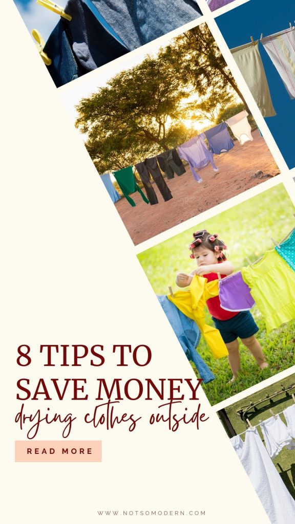 8 tips to save money drying clothes outside