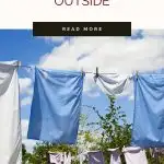 benefits of line drying clothes outside