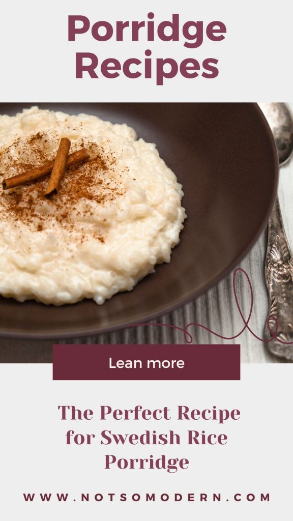 Porridge Recipes - The Perfect Recipe for Swedish Rice Porridge