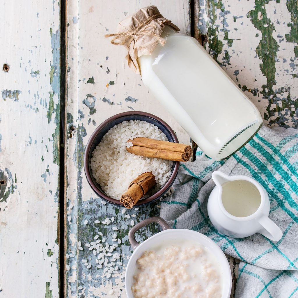 Ingredients for Swedish rice porridge