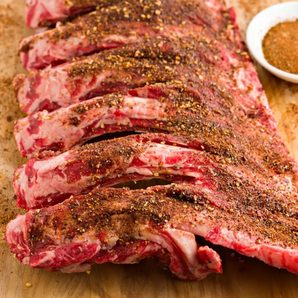 Dry rub - pineapple glazed pork ribs