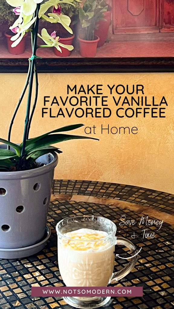 Make your favorite vanilla flavored coffee at home