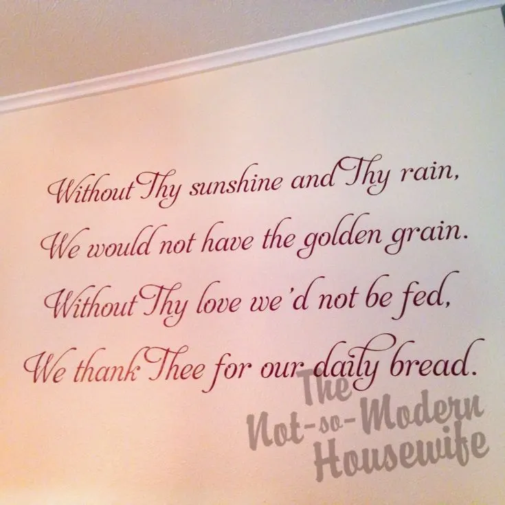 custom vinyl lettering | The Not so Modern Housewife