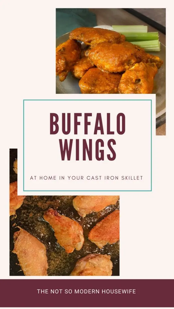 Buffalo wings - at home in your cast iron skillet