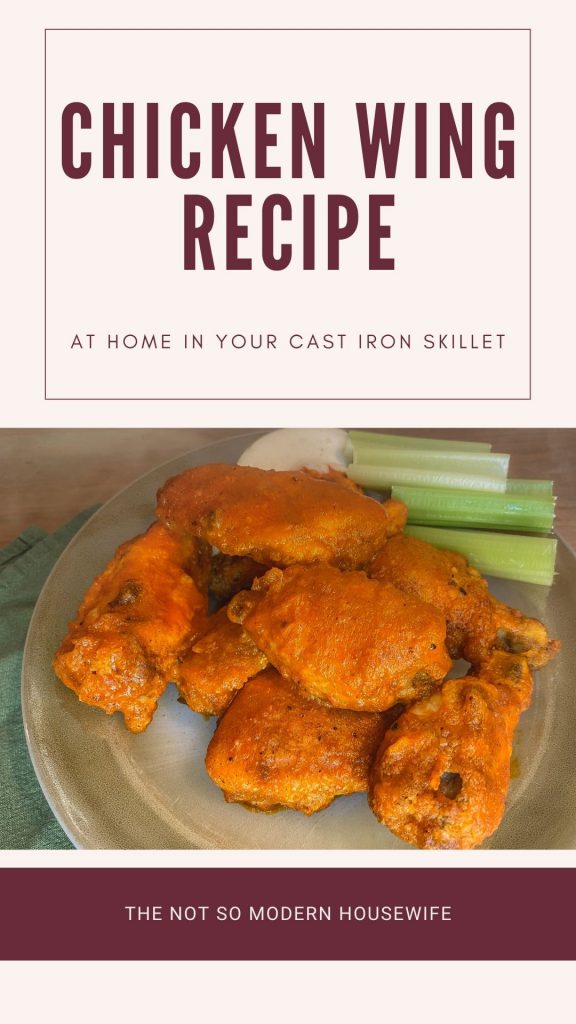 Chicken wings recipe - at home in your cast iron skillet