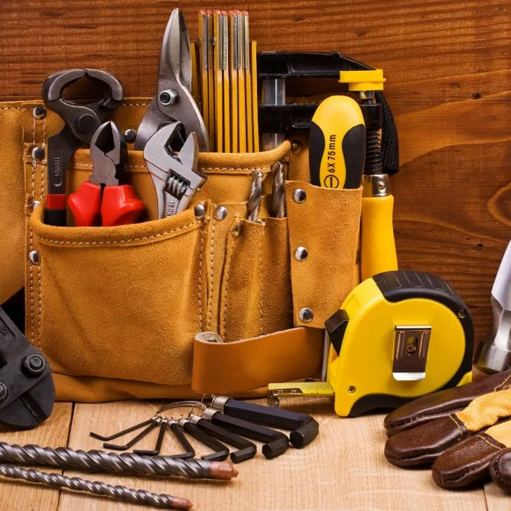 tool belt with tools for home maintenance - Christmas gift idea for housewives